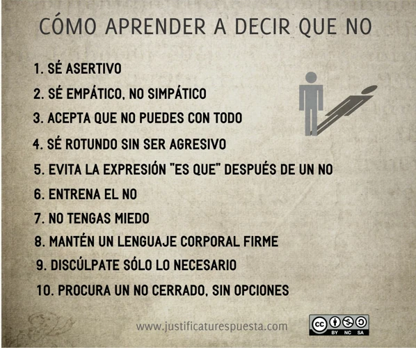 Consejos Para Decir No De Forma Asertiva